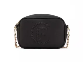 Black Artificial Leather Crossbody Bag