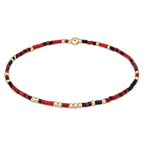 enewton Gameday Hope Unwritten Bracelet in Bright Red & Onyx