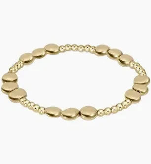 enewton Honesty Joy Pattern 6mm Bead  Bracelet - Gold