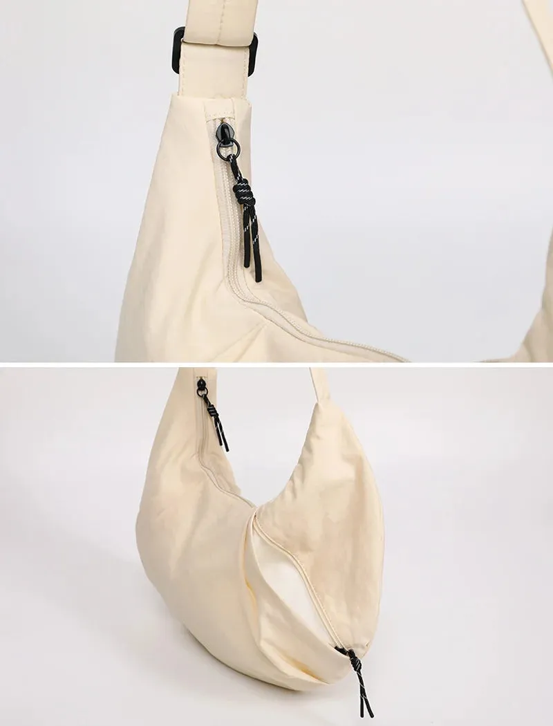 Large capacity crossbody bag nylon dumpling bag