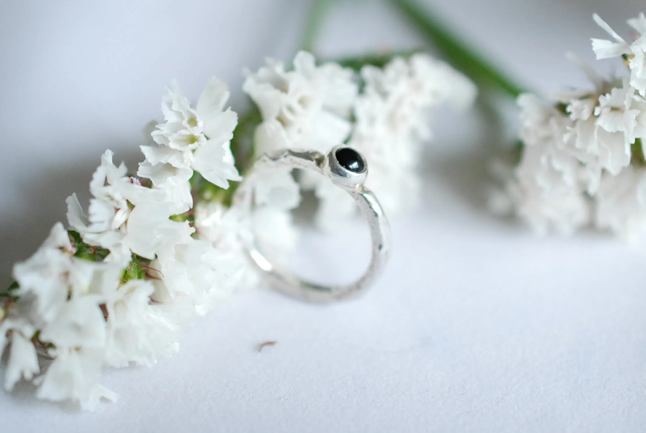 Silver ring with Green Tourmaline